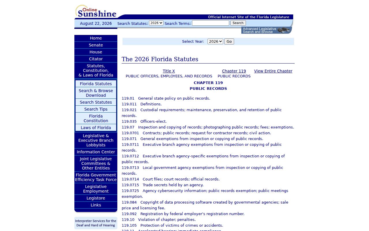 Boynton Beach residents directory Florida Public Records Act