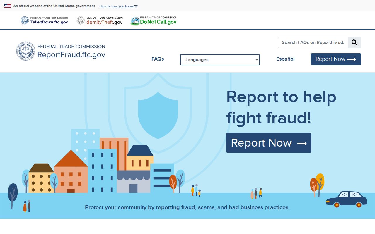 Federal Trade Commission fraud reporting portal for Boynton Beach residents